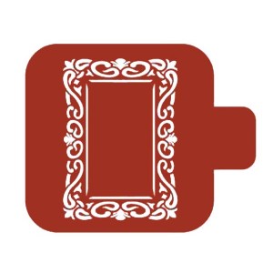 Трафарет М9О-58 "Рамка с орнаментом" Event Design, 9х9 см